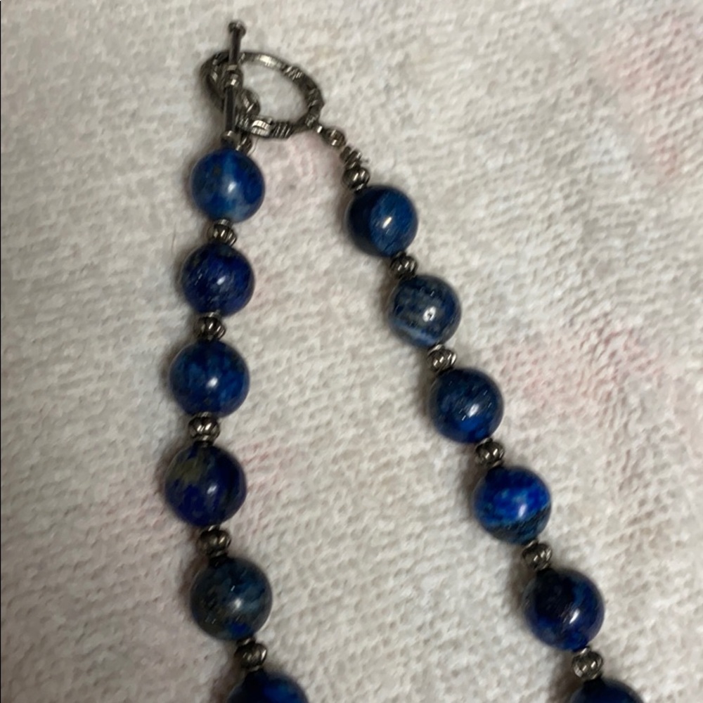 Lapis Statement Necklace - image 3